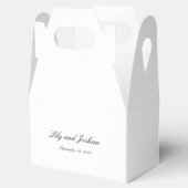Classic Black and White Timeless Wedding Geschenkschachtel (Geöffnet)