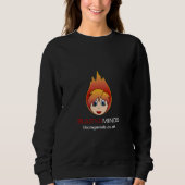 Classic Black Blazing Minds Offiziell Sweatshirt (Vorderseite)
