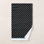 CLASSIC BLACK BLUE SPOT BADEZIMMER TOWM SET (Handtuch)