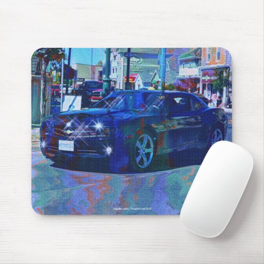 Classic Black Car Collectible Art Mousepad (Mit Mouse)