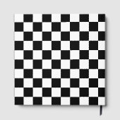 Classic black checkerboard gästebuch (Rückseite)