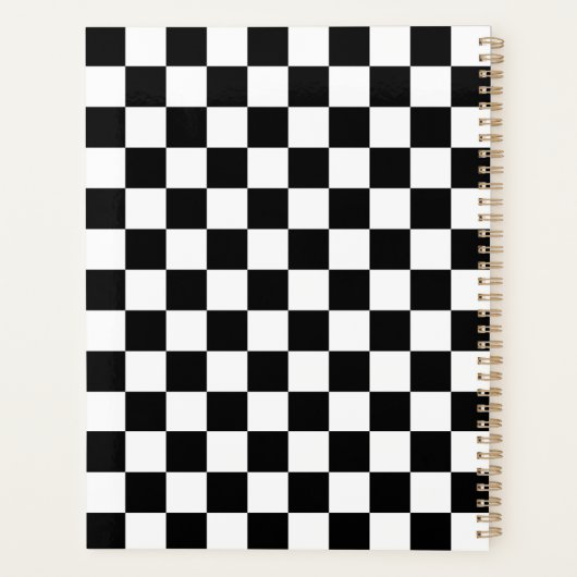 Classic black checkerboard planer (Rückseite)
