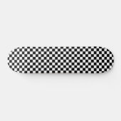 Classic black checkerboard skateboard (Horizontal)