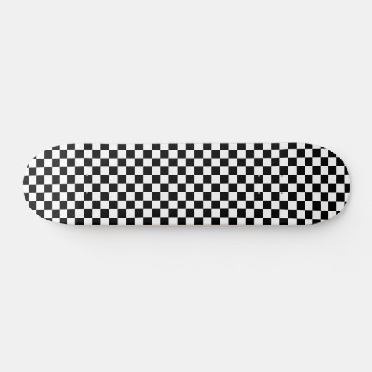 Classic black checkerboard skateboard (Horizontal)