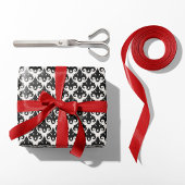 Classic Black Damask Geschenkpapier