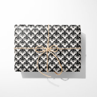 Classic Black Damask Geschenkpapier