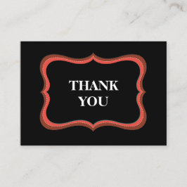 Classic Black Danke Business Card Visitenkarte