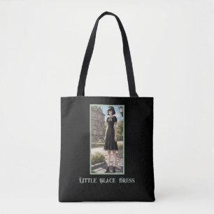Classic Black Dress Print LBD Tasche