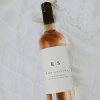 Classic Black & Ecru Monogram Wedding