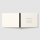 Classic Black & Ecru Wedding Gästebuch (Voll)