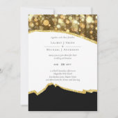 CLASSIC Black Gold Glitzer Wedding (Vorderseite)