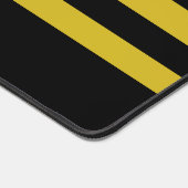 Classic Black & Golden Striping Schreibtischunterlage (Ecke)