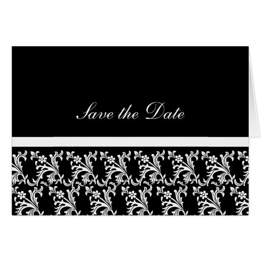 Classic Black Monogram Cards (Vorderseite (Horizontal))