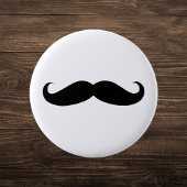 Classic Black Mustache Button
