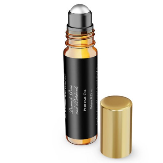 Classic Black Parfüm Roller Flaschenetikett Wasserflaschenetikett