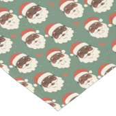 Classic Black Santa Großer Tischläufer (Ecke)