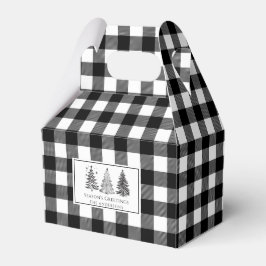 Classic Black & White Buffalo Karierte Weihnachten Geschenkschachtel