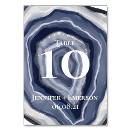 Classic Blue Agate Tischnummer