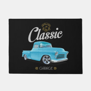 Classic Blue American LKW Garage Fußmatte