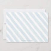 Classic Blue and Gold Script Boy Foto Taufe Einladung (Rückseite)