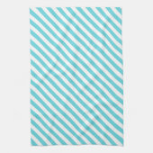 Classic blue and white diagonal stripes geschirrtuch (Vertikal)