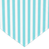Classic blue and white diagonal stripes kurzer tischläufer (Ecke)