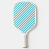 Classic blue and white diagonal stripes pickleball schläger (Vorderseite)