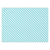 Classic blue and white diagonal stripes tischdecke (Vorderseite (Horizontal))