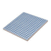 Classic Blue and White Gingham Check  Fliese (Seite)