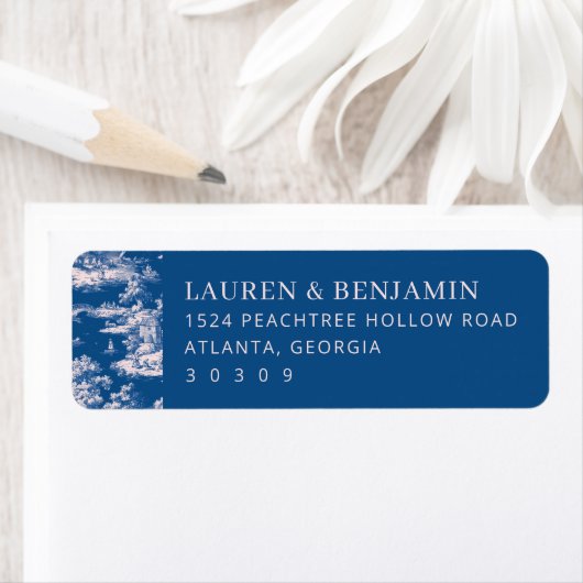 Classic Blue and White Invitation Card (Insitu)