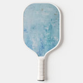 Classic Blue and White Monogram Pickleball Schläger (Rückseite)