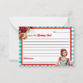 Classic Blue Birthday Addon for B-Day Card Mitteilungskarte (Vorderseite)