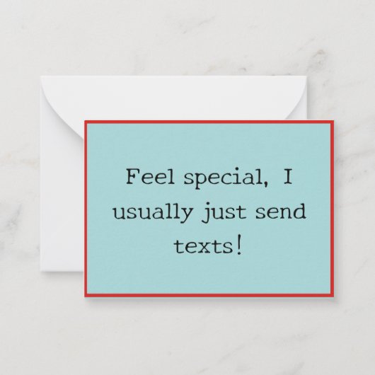 Classic Blue Birthday Party Dankeschön Card Mitteilungskarte (Rückseite)