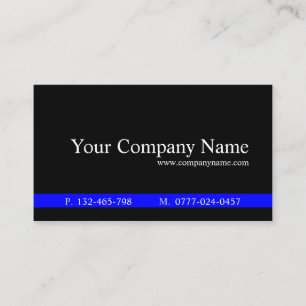 Classic Blue Black Beruflich - Visitenkarte