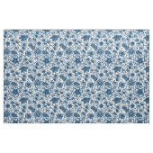 Classic Blue Boho Blume Stoff (Fat Quarter (45,7 x 55,9 cm))