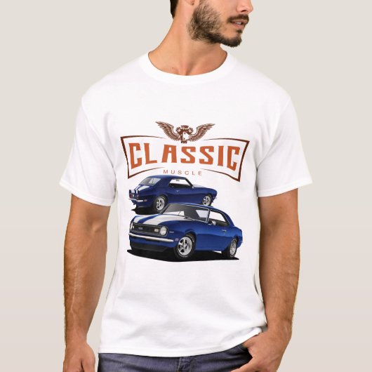 Classic Blue Camaro T-Shirt (Vorderseite)