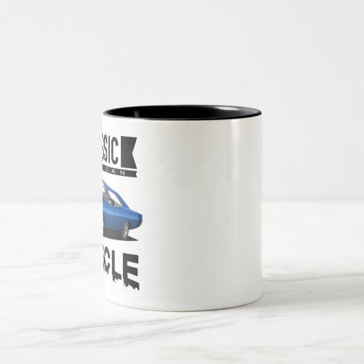 Classic Blue Charger Zweifarbige Tasse (Mittel)