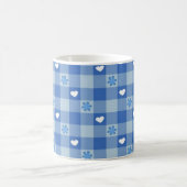 Classic Blue Checkered Coffee Mug Kaffeetasse (Mittel)