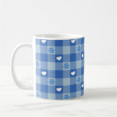 Classic Blue Checkered Coffee Mug Kaffeetasse (Links)