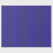Classic Blue Christmas Sparkle Design Geschenkpapier (Flach)