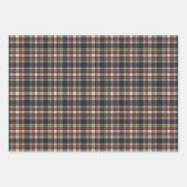 Classic Blue Dark Green Red Plaid Pattern Holiday Geschenkpapier Set (Vorderseite 3)