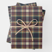 Classic Blue Dark Green Red Plaid Pattern Holiday Geschenkpapier Set (Beispiel)