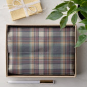 Classic Blue Dark Green Red Plaid Pattern Holiday Seidenpapier (Geschenk)