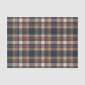 Classic Blue Dark Green Red Plaid Tissue Paper Seidenpapier (Vorderseite)