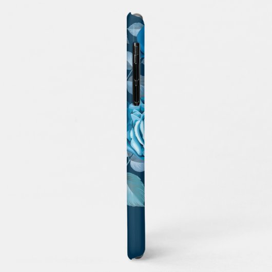 Classic Blue Floral Case-Mate iPhone Hülle (Hinten/Links)