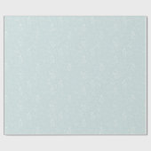 Classic Blue Floral Geschenkpapier (Flach)