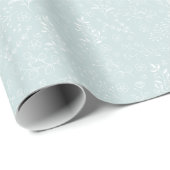 Classic Blue Floral Geschenkpapier (Rolleneckpunkt)