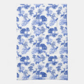 Classic Blue French Toile Deer Forest Geschirrtuch (Vertikal)