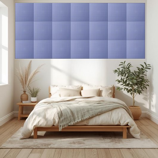 Classic Blue Gingham Checkered Keramik Tile Fliese