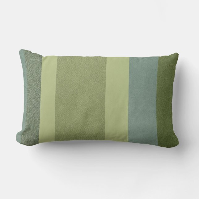 Classic Blue, Green Hues Throw Kissen (Vorderseite)